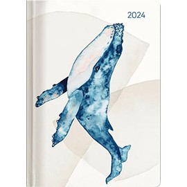 Ladytimer Grande Watercolour 2024 - Pocket Calendar A5 (15 x 21 cm) - Lighthouse - Note Book - Weekly - 128 Pages - Alpha Edition