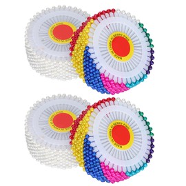 1920Pcs Pearl Head Pins Color Pinwheel Cloth Fixing Bouquet Decoration Sewing Needles