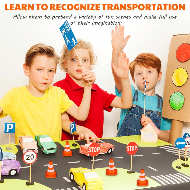 BESPORTBLE Pack of 14 Mini Traffic Cones - Toy Traffic