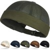 Initlove Docker Hat for Mens Mesh Beanie Cap Breathable Brimless