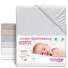 babybay Jersey Fitted Sheet Deluxe with Membrane Suitable for Maxi,