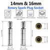 Zalaxt 14mm and 16mm Thin Wall Swivel Magnetic Spark Plug