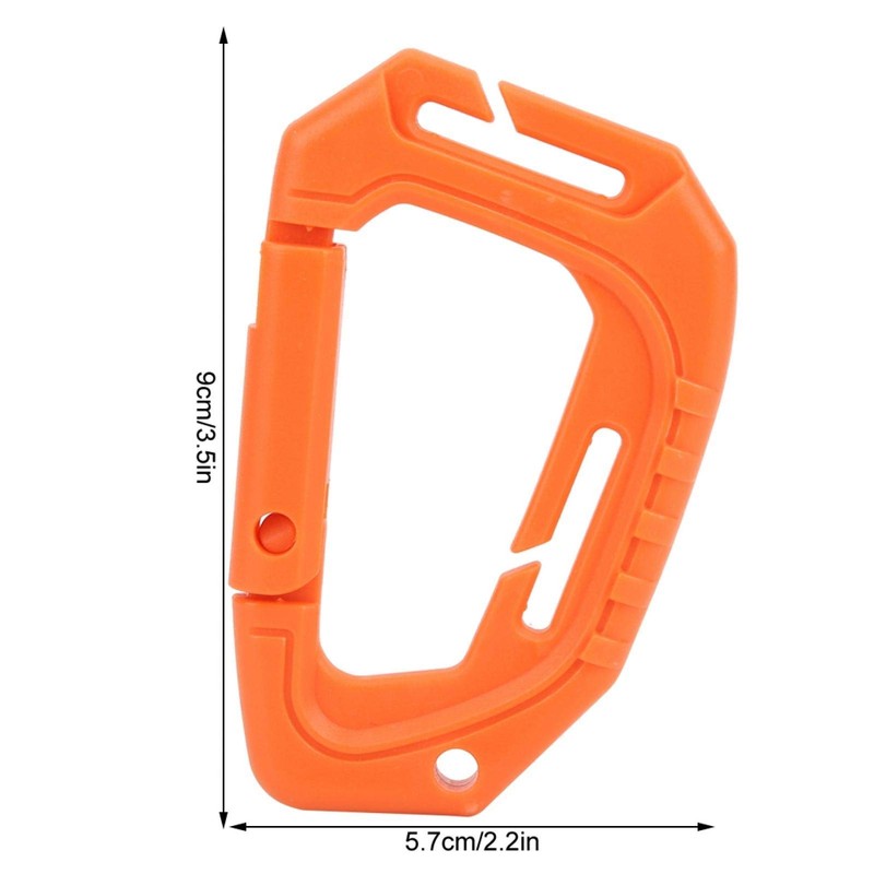 Demeras Climbing Carabiner Tactical Carabiner Clip 10PCS High Strength D-Ring