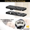 Heavy Duty Hidden Door Hinges - Thickened Solid Steel Pivot