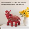 CHEOTIME Elephant Statue, Wealth Lucky Feng Shui Elephant Figurine Home