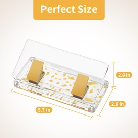Desktop Paper Punch with Non-Slip Fabric Base Gold Leaf, Acrylic Two Holes Puncher, 10 Sheet Capacity for Use in Scrapbooking, Offices, Schools, and Studios