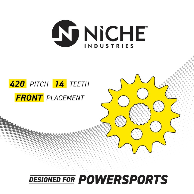 NICHE Drive Sprocket Chain Combo for Honda CRF50F XR50R Front
