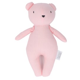 Baby Comfort Doll Soft Lovely Creative Cartoon Infant Soother Cloth Doll Playing Toy for Home Bedtime Pink