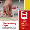 Splash Tile Leveling Clips 1/8" (3mm), Case of 500 pieces