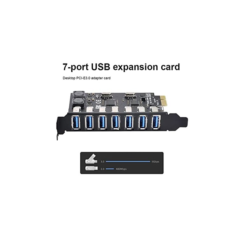 NFHK Adaptador de tarjeta de expansión PCI-E a USB 3.0