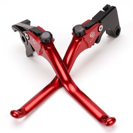CCYYMOWOK Motorcycle Adjustable Short Brake and Clutch Lever for MT07 MT-07 MT07 2014-2021 2022 2023 2024 Accessories Tracer 700 (Red)