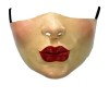 Ghoulish Productions Cubrebocas Red Lips Color Beige