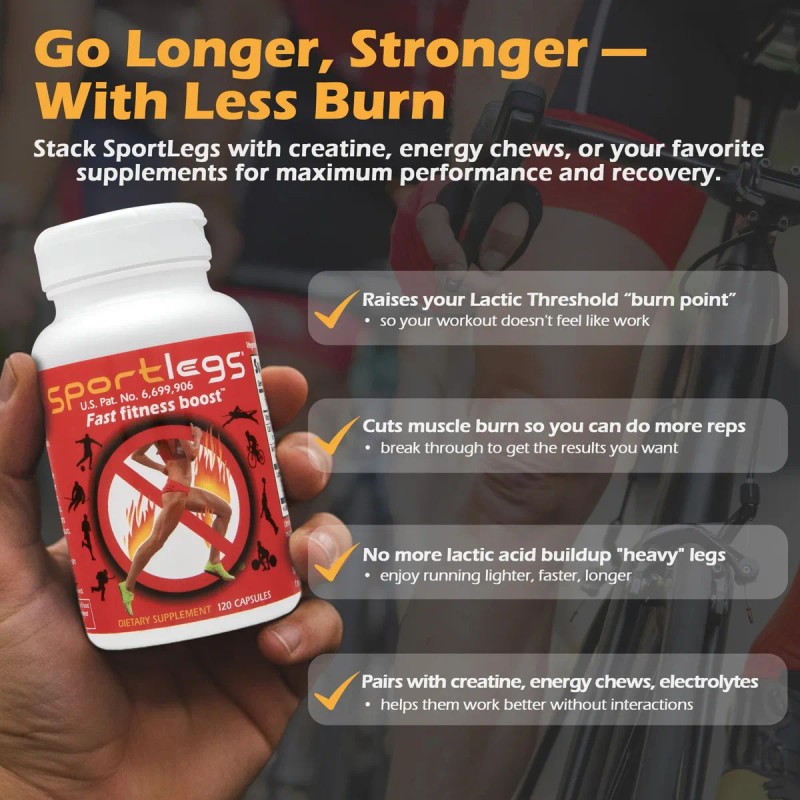 Sportlegs Fast Fitness Boost - Suplemento De cido Lctico P