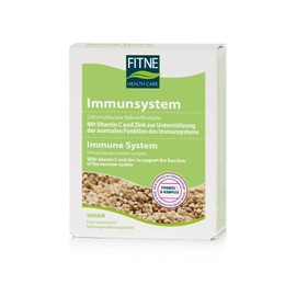 FITNE Immune System, Orthomolecular Nutrient Complex, Reishi Extract, Vitamin C + B Complex and Zinc to Strengthen the Immune System, Vegan (60 Capsules)