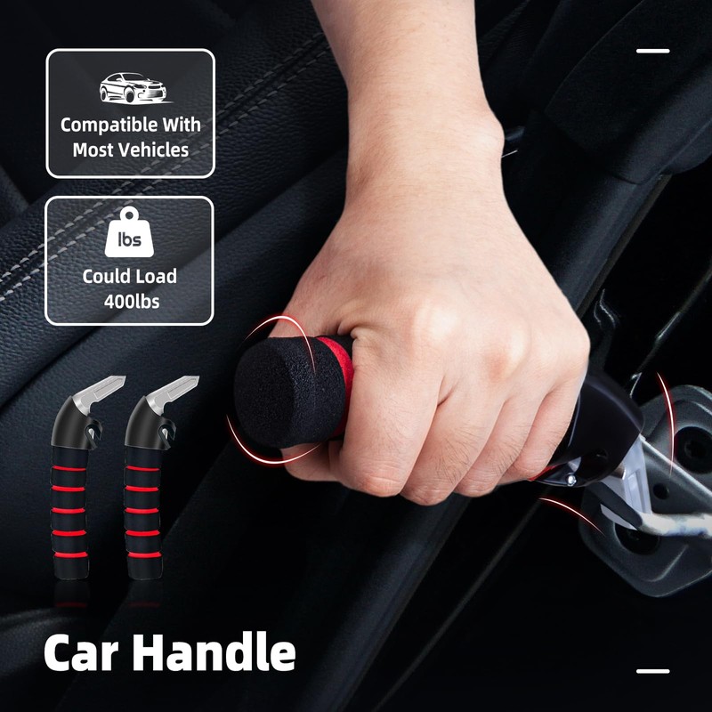 Vexellence Car Door Handle for Elderly, Mobility Car Assist Transfer