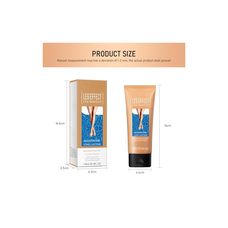 Maquillaje Piernas Cuerpo Base Perfeccionar Piel Corrector Arañas Vasculares