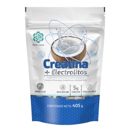 Fort Core - Creatina + Electrolitos sabor Coco - Suplemento Alimenticio - 405 g