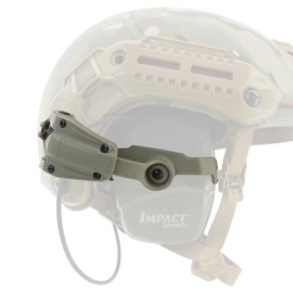 HEARFALCOM New Tactical Helmet Rail Adapter Compatible with Wendy 2.0 3.0 Rail or Compatible with MLOK Rail Helmet for Howard Leight Impact Sport Shooting Earmuffs (One Size)