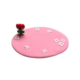 GAOLAOSY Car Dashboard Non-Slip Mat, Removable Traceless Sticky Gel Pad for Cell Phone, Keys, GPS, Sunglasses, Coins, Washable Reusable Adhesive Gripping Pad for Car Home Office (RedFlower/Pink)