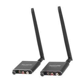 2.4G Wireless Audio Transceiver, Wireless Audio Adapter, No Delay, Audio Transmitter, Receiver, 3.5mm Input/Output (EU Plug)