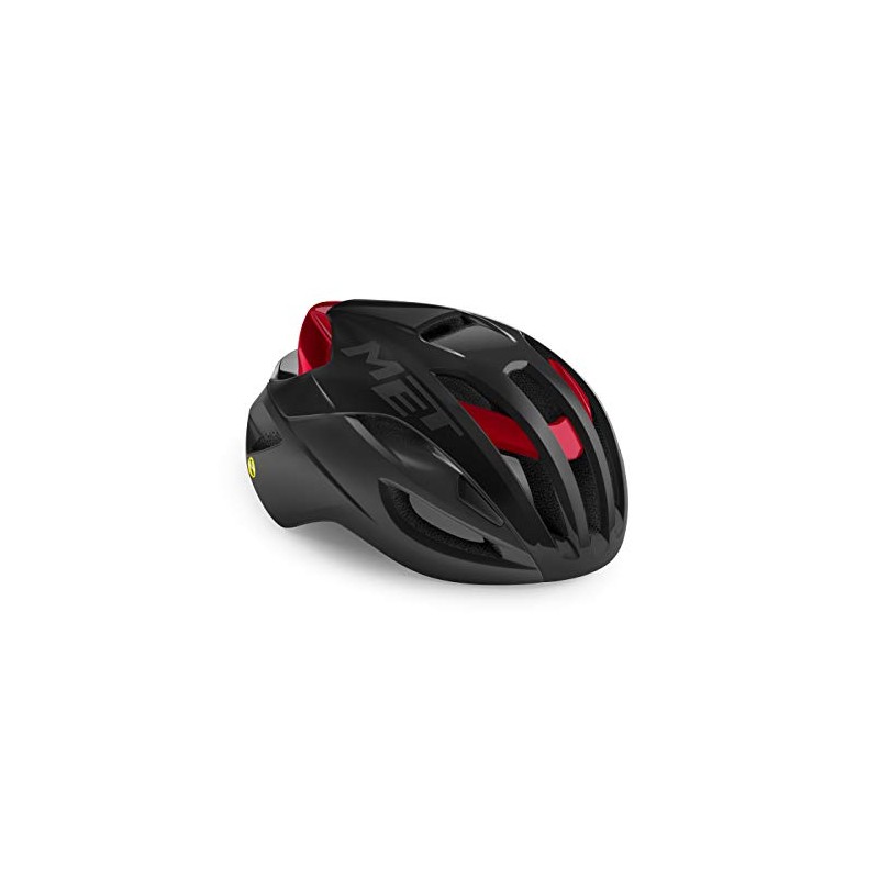 MET RIVALE MIPS NEG/Matte Red BRI.T.L 58-61, Adults Unisex, Undefined,