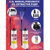 Punmew 6.5L Oil Extractor Pump Pneumatic/Manual Oil Extractor for Automotive