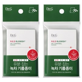 Dr.G Red Blemish Oil Control Paper, 70 packs, 2 pcs / 닥터지 레드 블레미쉬 오일 컨트롤 페이퍼, 70개입, 2개