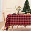 Midsummer Breeze Buffalo Plaid Rectangular Tablecloth-Cotton Gingham Table Cloth for