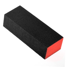 Healeved 30pcs Sided Sponge Nail Files Black and Red Nail for Manicure Pedicure Easy to Use for Professionals and Learners