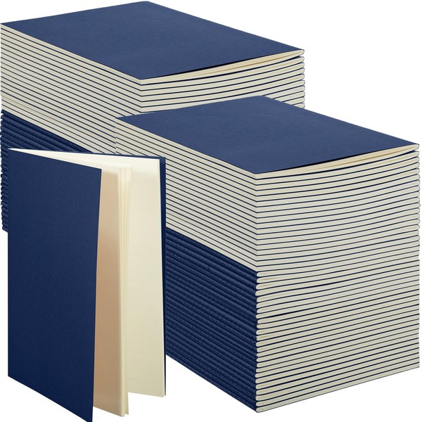 Mimorou 100 Pcs Kraft Notebook Journals 5.5 Inch x 8.3