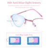 LUFF Pocket Folding Reading Glasses, Compact Reading Glasses with Lether