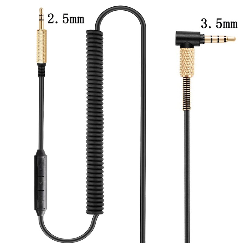 FAAEAL QC45 - Cable de audio en espiral de repuesto