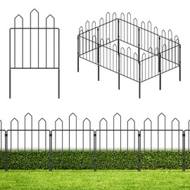 Garden Fence 25 Pack, 25ft (L) x 23.6in (H) Garden Decorative Fence, Rustproof Metal Wire Border for Outdoor Yard Landscape Patio, Small Animal Barrier for Dog Rabbit Pet