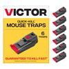 Victor M123SSR Quick-Kill Easy Set Mouse Trap, 6 Reusable Victor