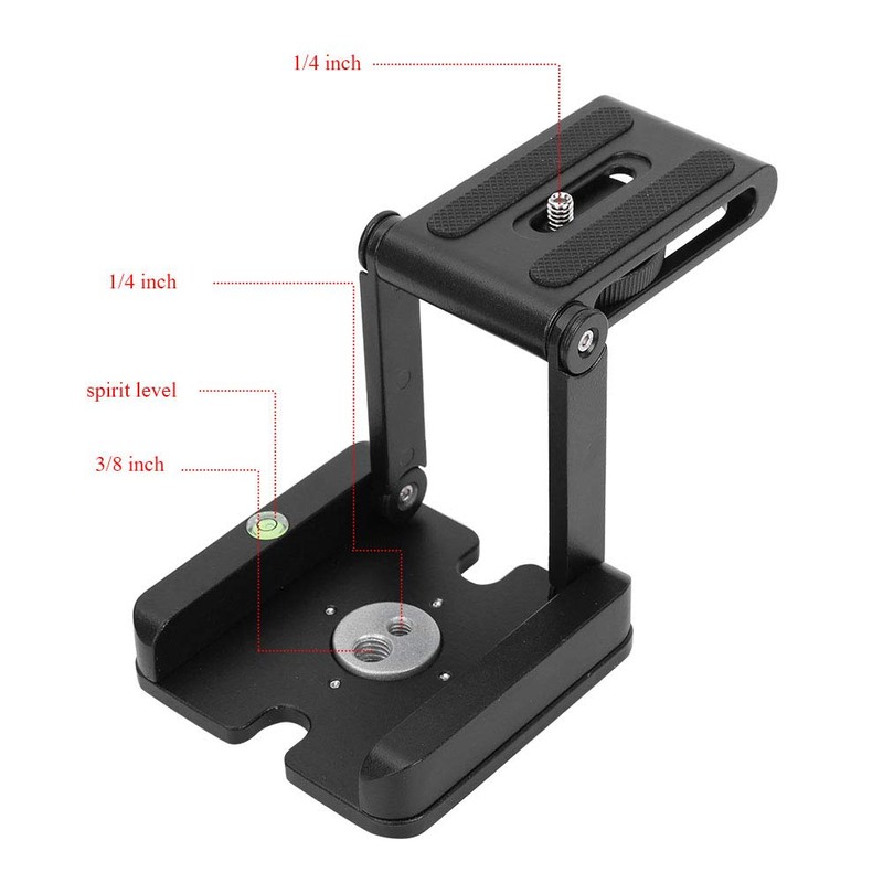 Z Flex Tilt Tripod Head, Aluminum Alloy Folding Z Shape