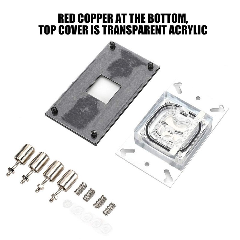 CPU Water Cooling Block, Computer Waterblock with Copper Base and