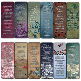 Spanish Vintage Favorite Scriptures Bookmarks for Women (30-Pack) - Variety Handy Spanish Scriptures