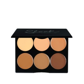 Sleek MakeUP Cream Contour Kit, 6 Easily Blendable Colours for Smooth and Long Lasting Contour, Medium