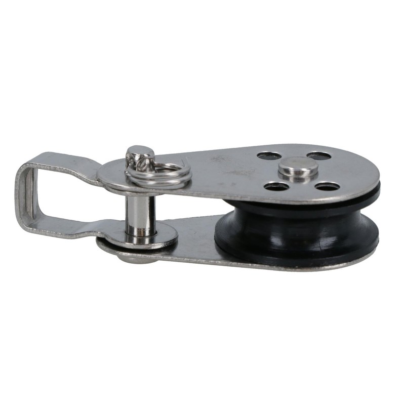 Pulley Block with Removable Pin and Bracket 26mm Diameter Stainless