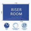 ADA CENTRAL SIGNS - 6" X4" Riser Room Sign -