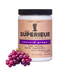 Superieur Electrolytes - Plant Based Electrolyte Supplement w Sea Minerals for Hydration  Recovery - Keto Friendly, Non-GMO, Zero Sugar, Vegan...     