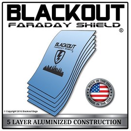 Faraday Cage EMP BLACKOUT Bags Premium Ultra Thick 12pc Prepping Kit Extra Large 15" X 18"