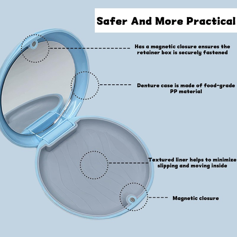 2 Pcs Retainer Case, Retainer Box With 2 Pcs Aligner