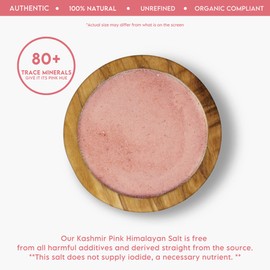 LA SALT CO Kashmir 5 Lbs Pink Himalayan Salt Bulk Jar, X-Fine | 100% Pure, Food Grade with 84 Trace Minerals | Kosher Certified, Vegan, Non-GMO, & Cruelty-Free