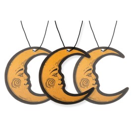 Moon Car Air Freshener 3 Pack Scented with Essential Oils (3 Pack)
