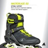 Rollerblade Macroblade 80 Men's Adult Fitness Inline Skate, Lime and
