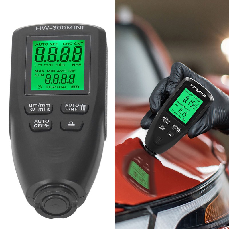 0 to 2000UM Paint Mil Thickness Meter Gauge High Precision