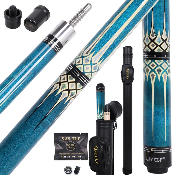 CUEELF Pool Cue Stick,Low Deflection Shaft Billiard Cue Sticks with