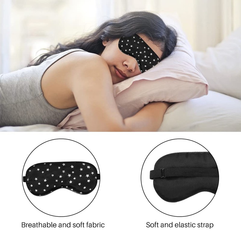 Silk Sleep Mask, Silk Eye Mask with Adjustable Strap for