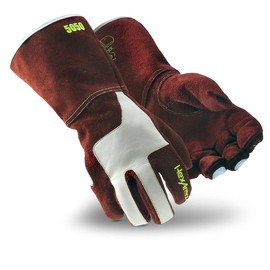 HexArmor Welding Heat Resistant with HexHide Safety Work Gloves | HeatArmor 5050 | Medium